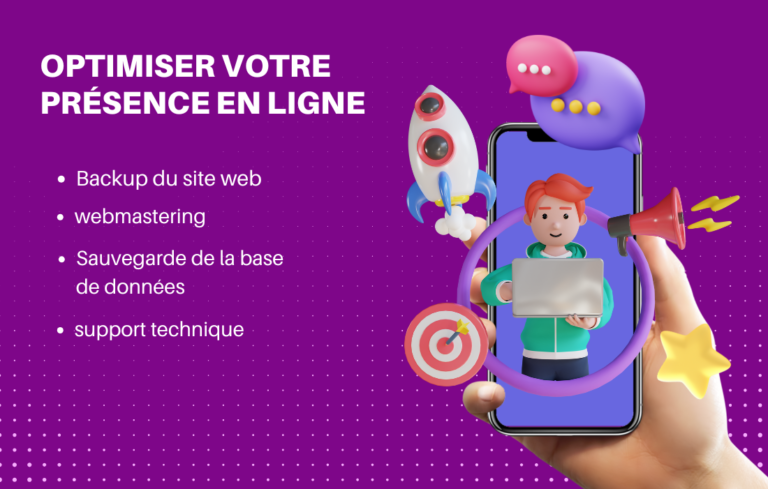 Optimiser votre présence en ligne : L&rsquo;importance du support technique, du webmaster et des sauvegardes